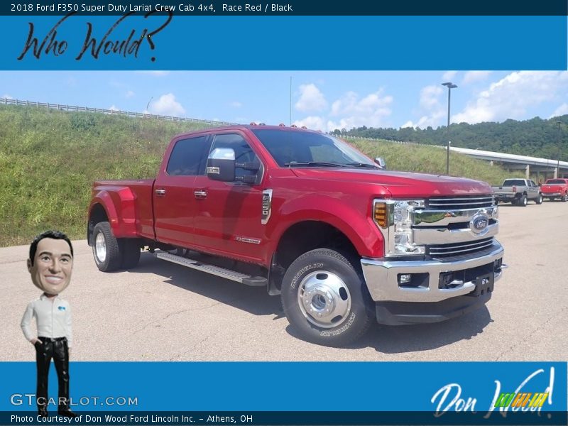 Race Red / Black 2018 Ford F350 Super Duty Lariat Crew Cab 4x4