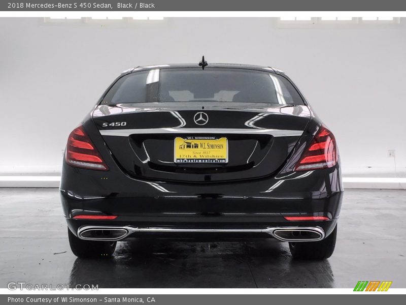 Black / Black 2018 Mercedes-Benz S 450 Sedan