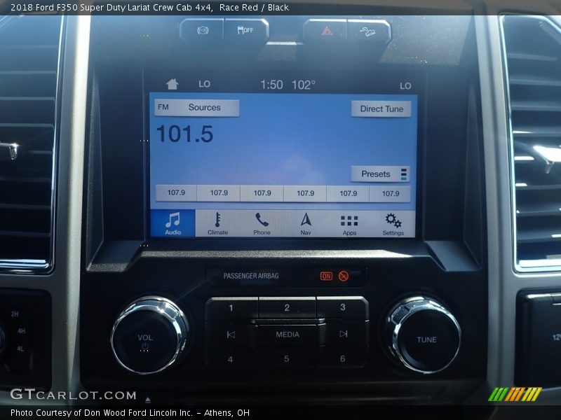 Race Red / Black 2018 Ford F350 Super Duty Lariat Crew Cab 4x4