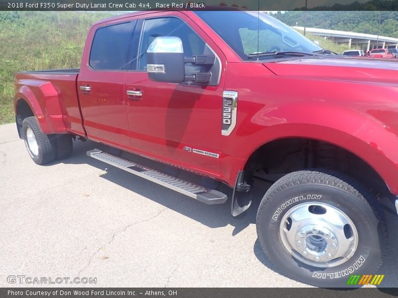 Race Red / Black 2018 Ford F350 Super Duty Lariat Crew Cab 4x4