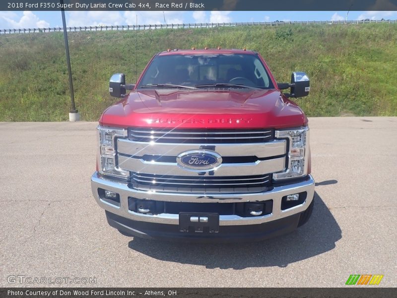 Race Red / Black 2018 Ford F350 Super Duty Lariat Crew Cab 4x4