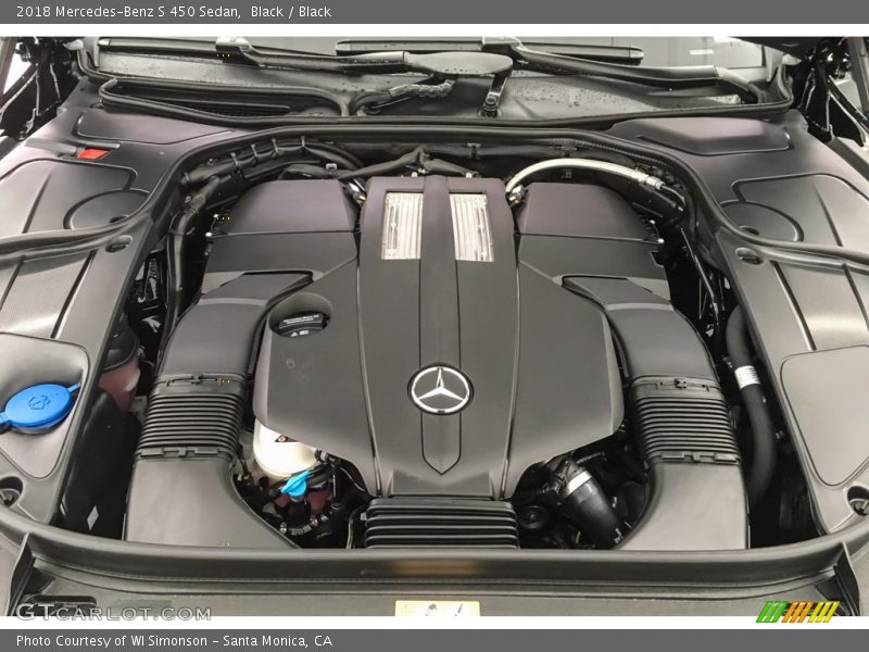 Black / Black 2018 Mercedes-Benz S 450 Sedan