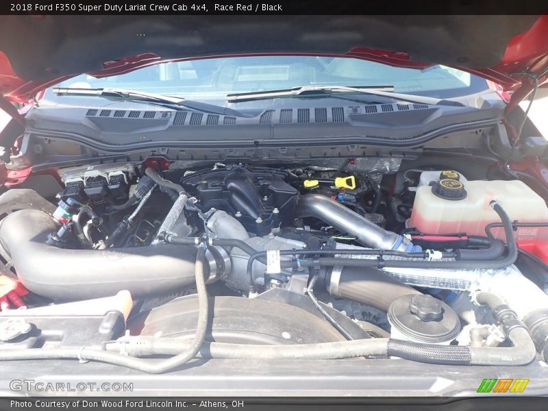 Race Red / Black 2018 Ford F350 Super Duty Lariat Crew Cab 4x4