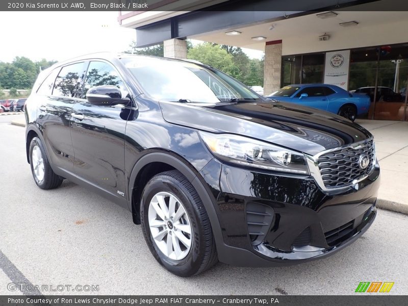 Ebony Black / Black 2020 Kia Sorento LX AWD