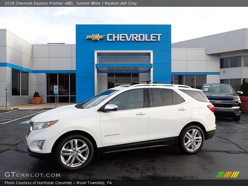 Summit White / Medium Ash Gray 2018 Chevrolet Equinox Premier AWD