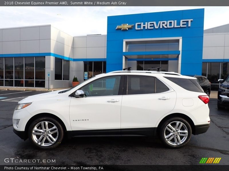 Summit White / Medium Ash Gray 2018 Chevrolet Equinox Premier AWD