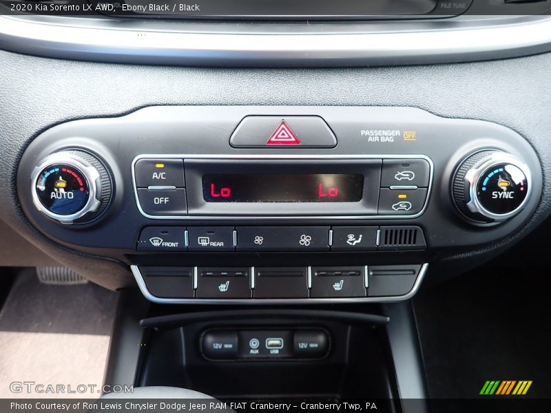 Ebony Black / Black 2020 Kia Sorento LX AWD
