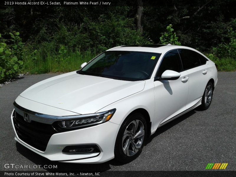 Platinum White Pearl / Ivory 2019 Honda Accord EX-L Sedan