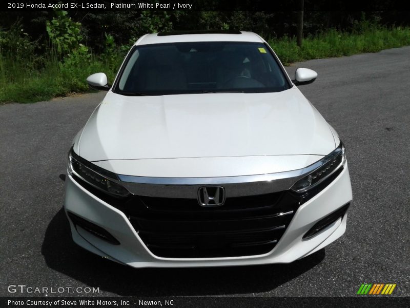 Platinum White Pearl / Ivory 2019 Honda Accord EX-L Sedan