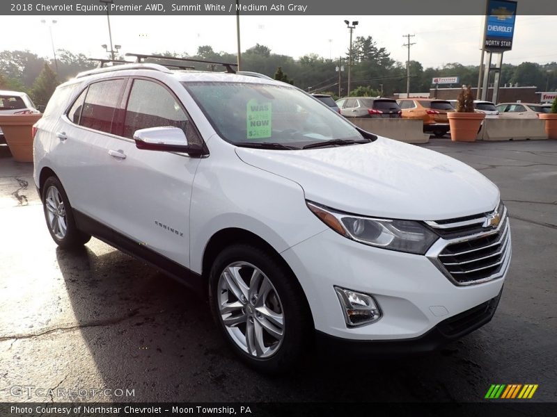 Summit White / Medium Ash Gray 2018 Chevrolet Equinox Premier AWD