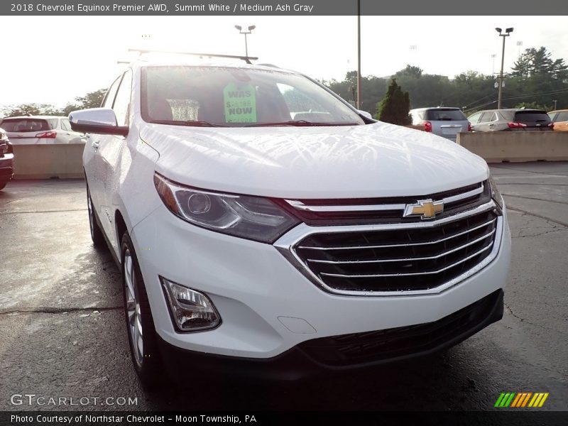 Summit White / Medium Ash Gray 2018 Chevrolet Equinox Premier AWD