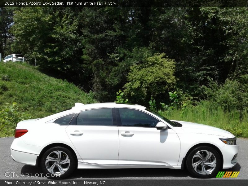 Platinum White Pearl / Ivory 2019 Honda Accord EX-L Sedan