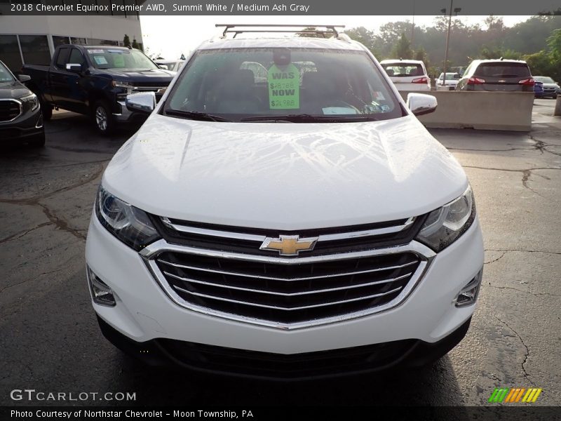 Summit White / Medium Ash Gray 2018 Chevrolet Equinox Premier AWD