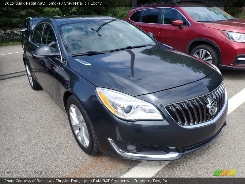 Smokey Gray Metallic / Ebony 2015 Buick Regal AWD