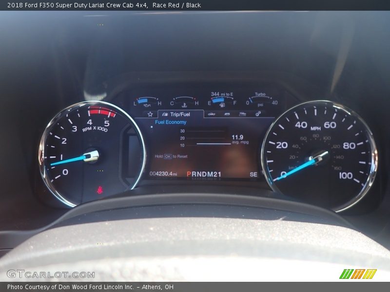Race Red / Black 2018 Ford F350 Super Duty Lariat Crew Cab 4x4