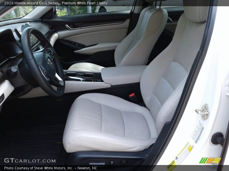 Platinum White Pearl / Ivory 2019 Honda Accord EX-L Sedan