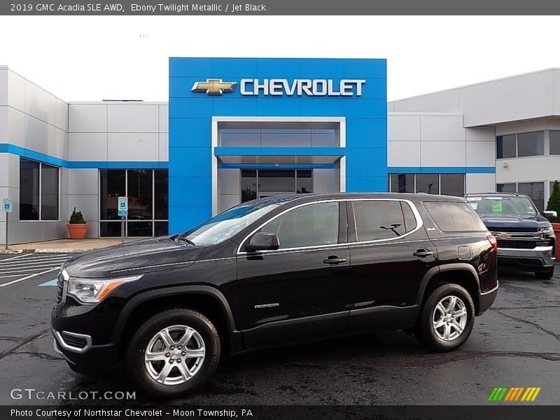 Ebony Twilight Metallic / Jet Black 2019 GMC Acadia SLE AWD