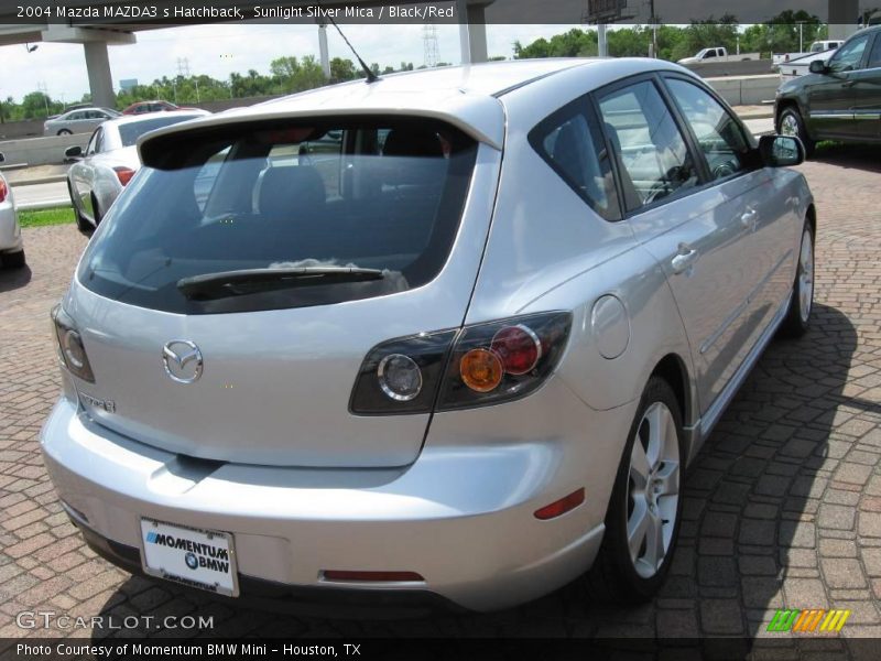 Sunlight Silver Mica / Black/Red 2004 Mazda MAZDA3 s Hatchback