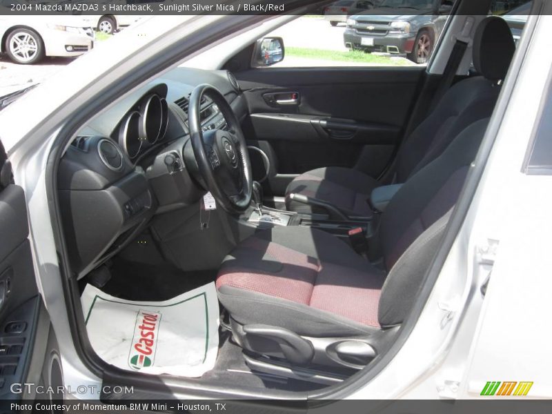 Sunlight Silver Mica / Black/Red 2004 Mazda MAZDA3 s Hatchback