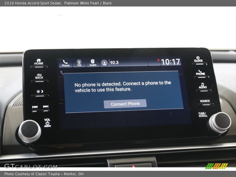 Platinum White Pearl / Black 2019 Honda Accord Sport Sedan