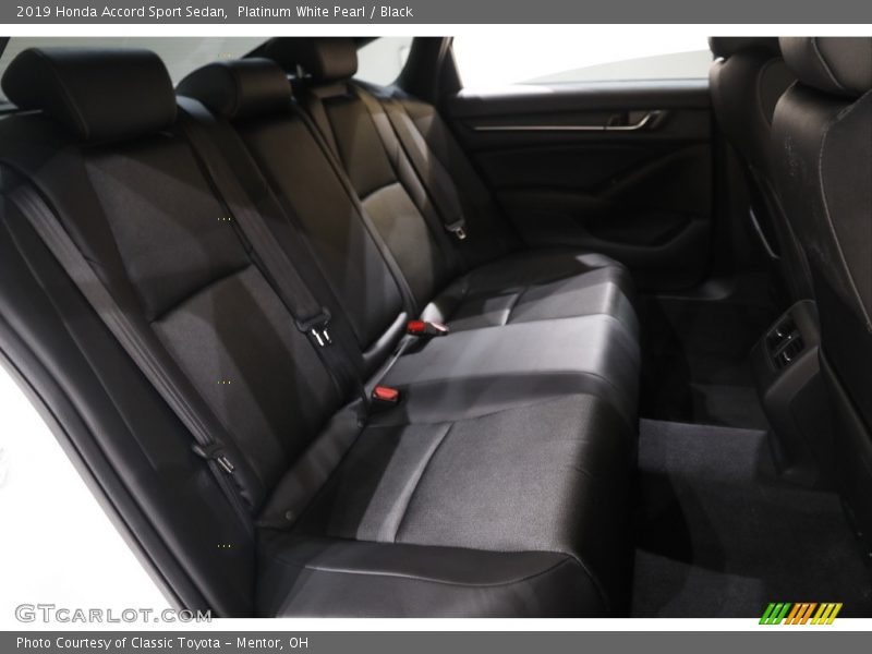 Platinum White Pearl / Black 2019 Honda Accord Sport Sedan