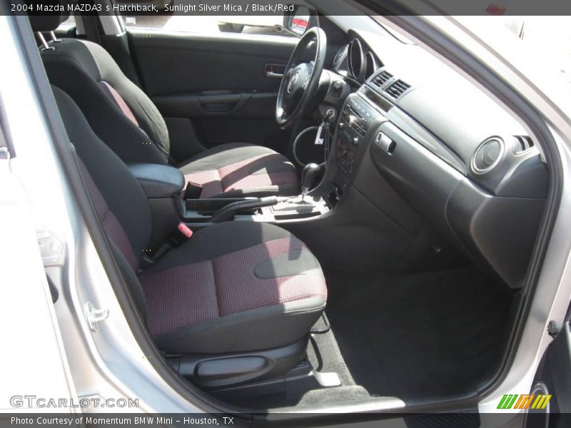 Sunlight Silver Mica / Black/Red 2004 Mazda MAZDA3 s Hatchback