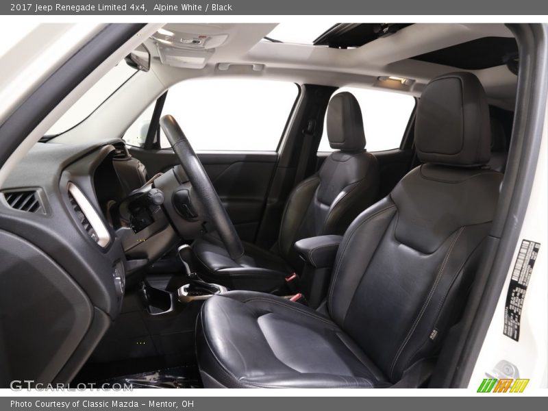 Alpine White / Black 2017 Jeep Renegade Limited 4x4