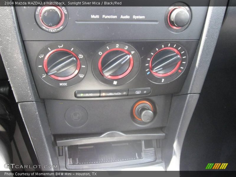Sunlight Silver Mica / Black/Red 2004 Mazda MAZDA3 s Hatchback