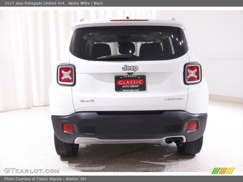 Alpine White / Black 2017 Jeep Renegade Limited 4x4