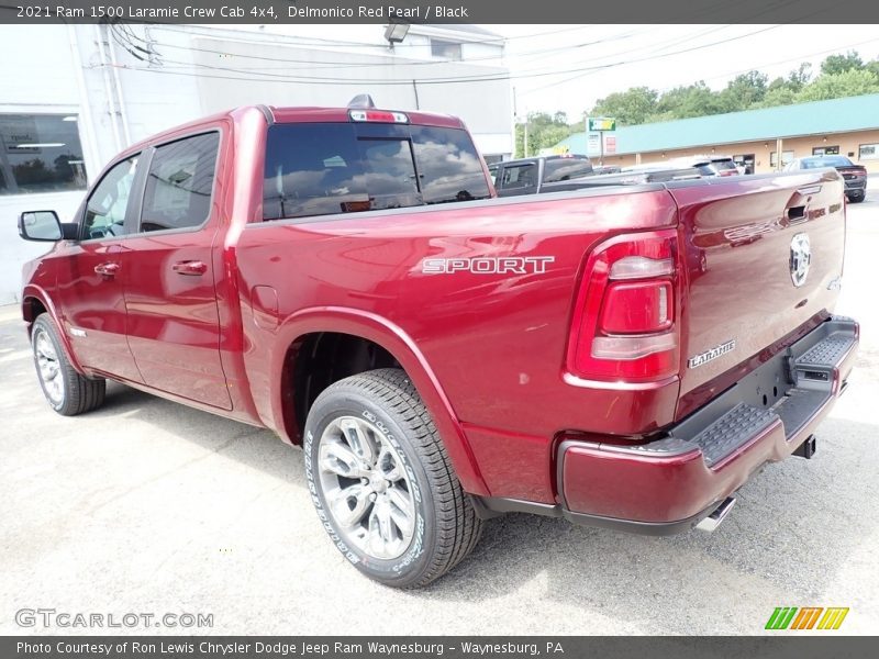 Delmonico Red Pearl / Black 2021 Ram 1500 Laramie Crew Cab 4x4