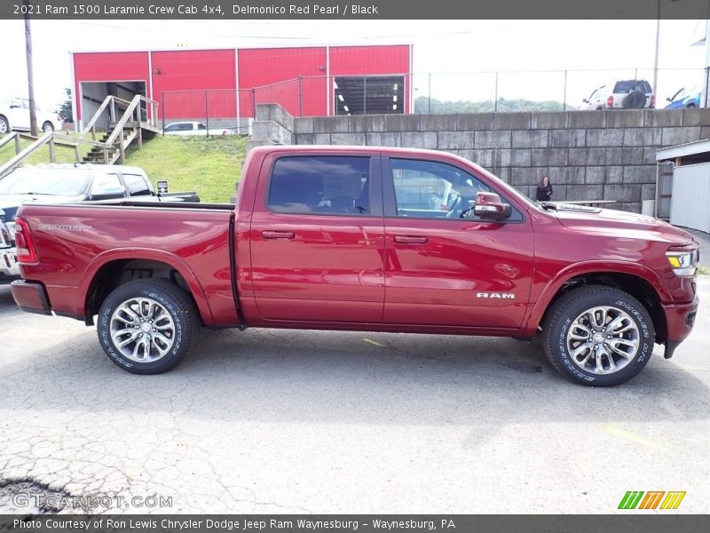 Delmonico Red Pearl / Black 2021 Ram 1500 Laramie Crew Cab 4x4