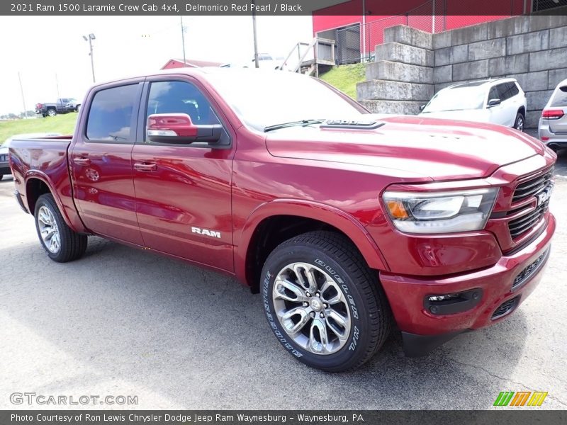 Delmonico Red Pearl / Black 2021 Ram 1500 Laramie Crew Cab 4x4