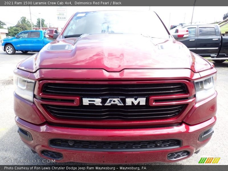 Delmonico Red Pearl / Black 2021 Ram 1500 Laramie Crew Cab 4x4