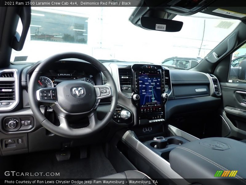 Delmonico Red Pearl / Black 2021 Ram 1500 Laramie Crew Cab 4x4