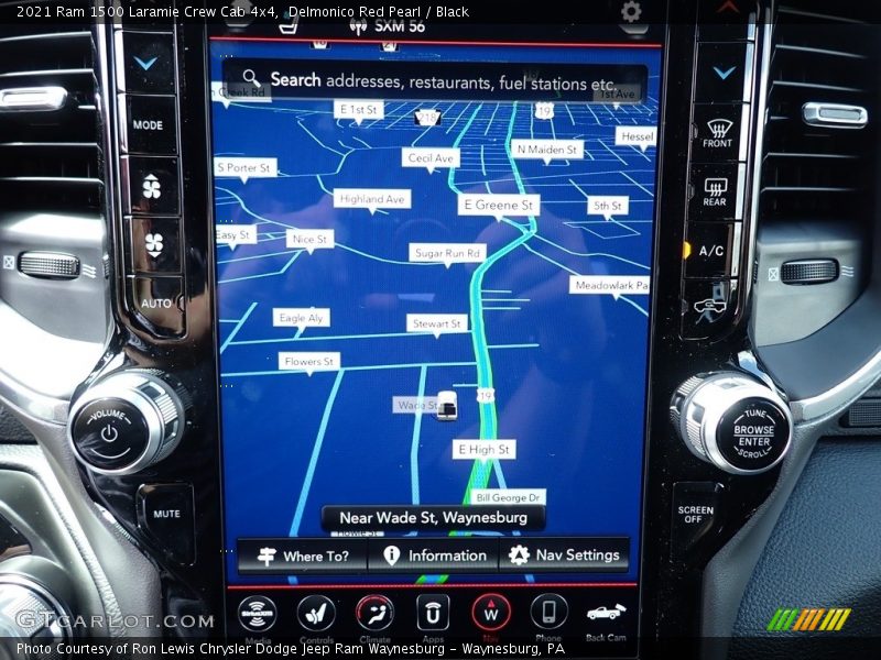 Delmonico Red Pearl / Black 2021 Ram 1500 Laramie Crew Cab 4x4