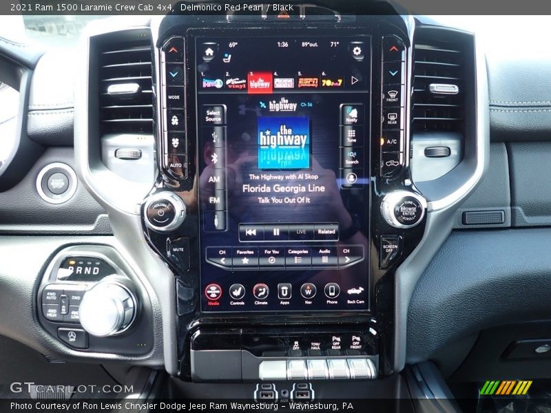 Delmonico Red Pearl / Black 2021 Ram 1500 Laramie Crew Cab 4x4