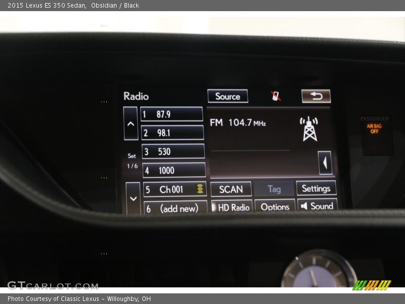 Obsidian / Black 2015 Lexus ES 350 Sedan