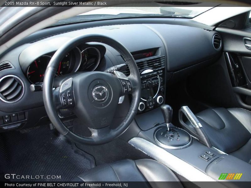 Sunlight Silver Metallic / Black 2005 Mazda RX-8 Sport