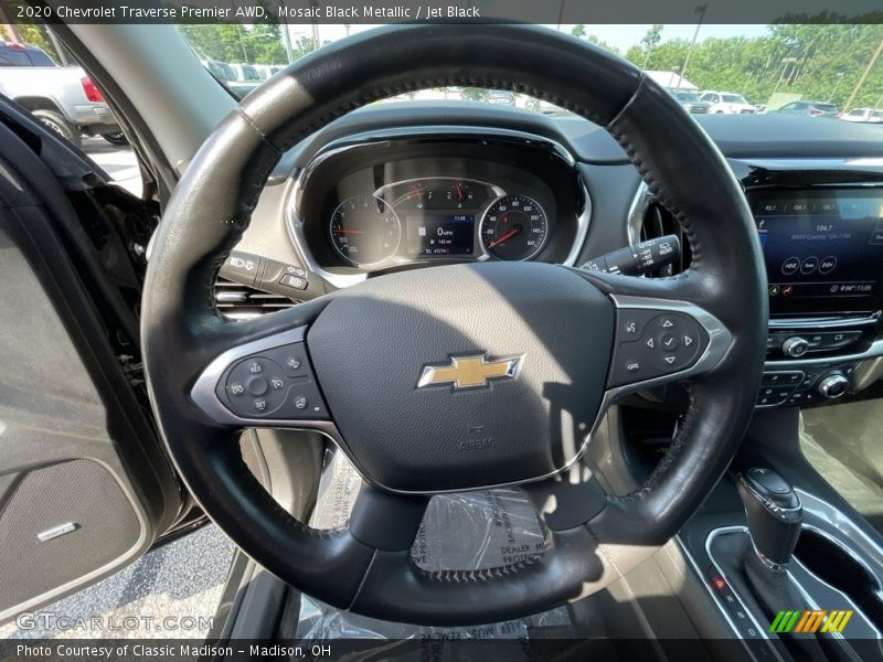 Mosaic Black Metallic / Jet Black 2020 Chevrolet Traverse Premier AWD