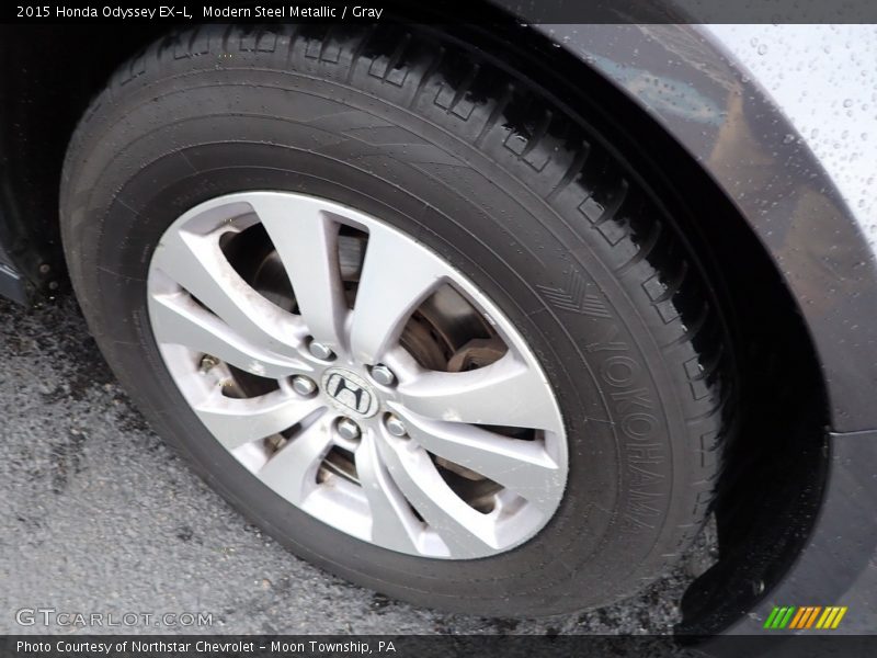 Modern Steel Metallic / Gray 2015 Honda Odyssey EX-L