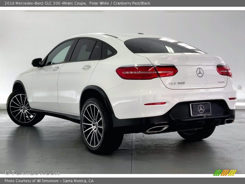 Polar White / Cranberry Red/Black 2019 Mercedes-Benz GLC 300 4Matic Coupe