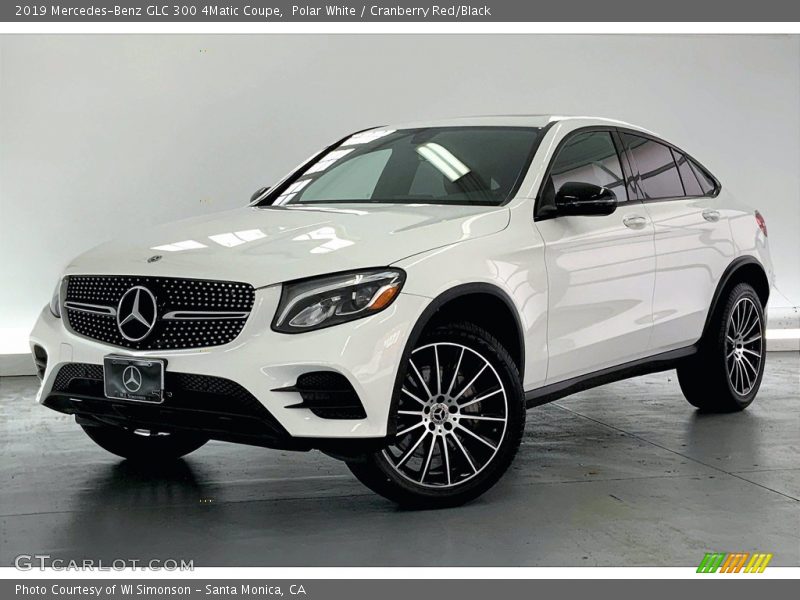 Polar White / Cranberry Red/Black 2019 Mercedes-Benz GLC 300 4Matic Coupe