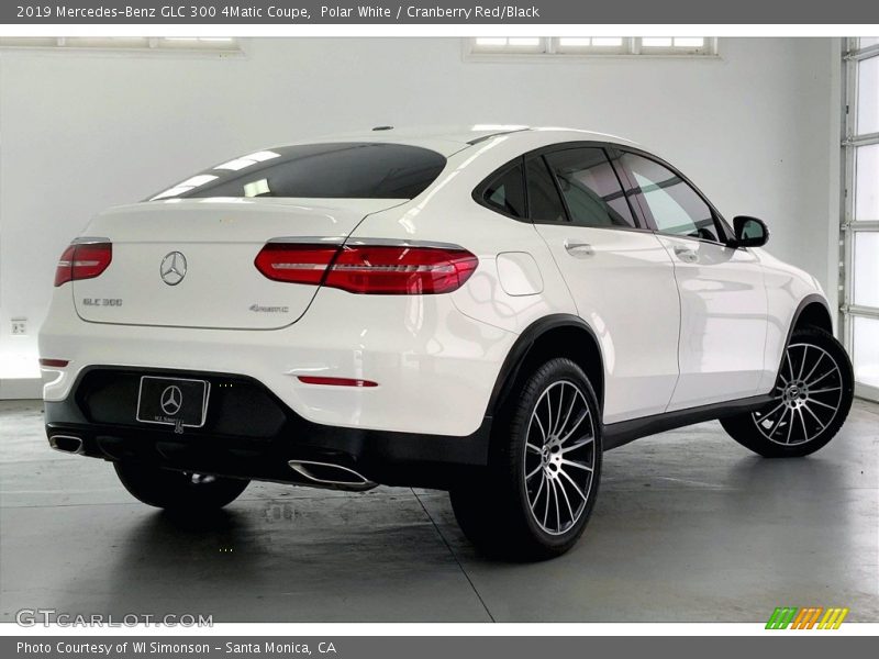 Polar White / Cranberry Red/Black 2019 Mercedes-Benz GLC 300 4Matic Coupe