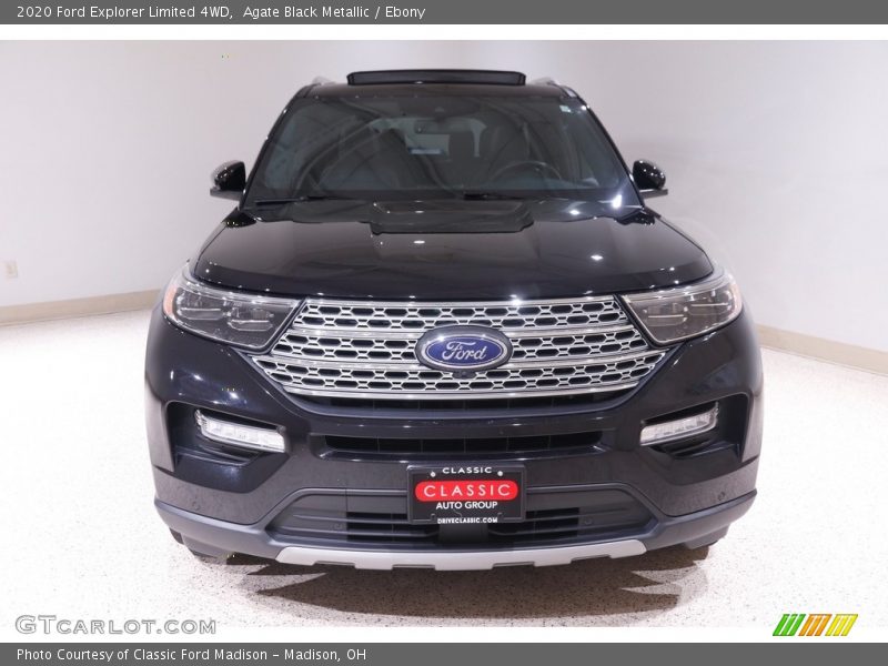 Agate Black Metallic / Ebony 2020 Ford Explorer Limited 4WD