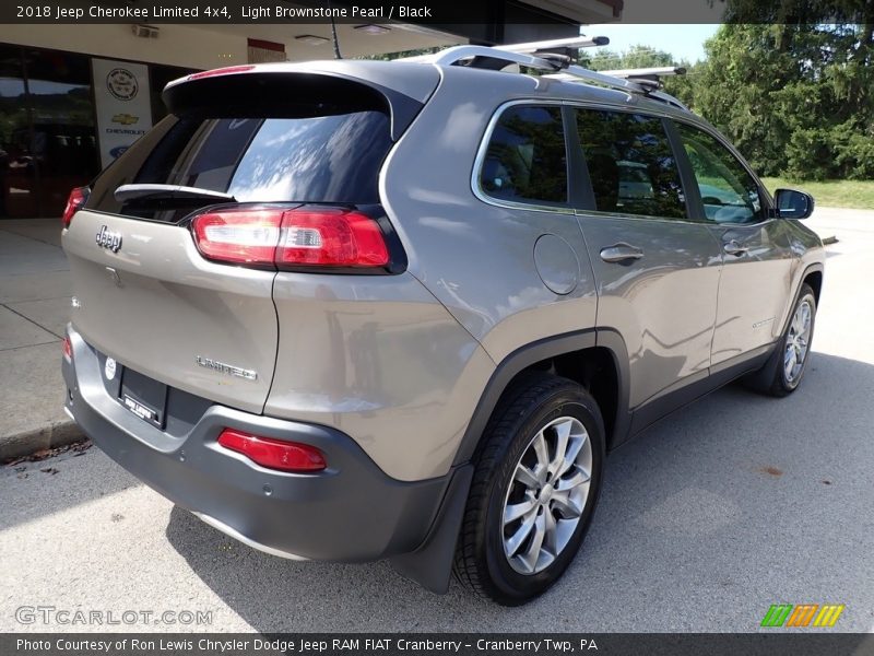 Light Brownstone Pearl / Black 2018 Jeep Cherokee Limited 4x4
