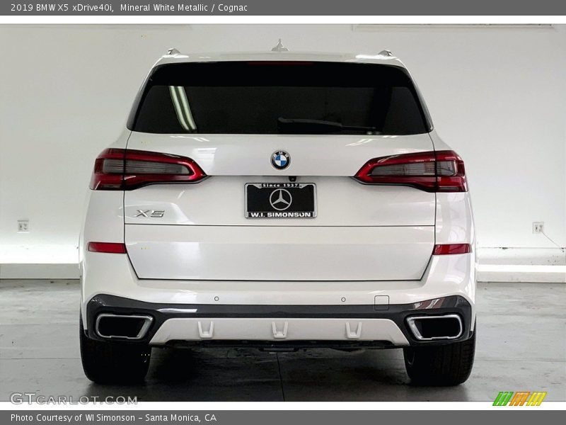 Mineral White Metallic / Cognac 2019 BMW X5 xDrive40i