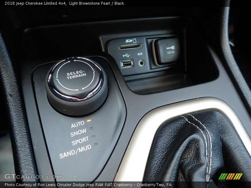 Light Brownstone Pearl / Black 2018 Jeep Cherokee Limited 4x4