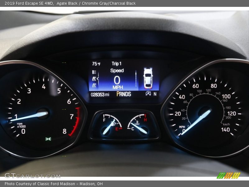 Agate Black / Chromite Gray/Charcoal Black 2019 Ford Escape SE 4WD