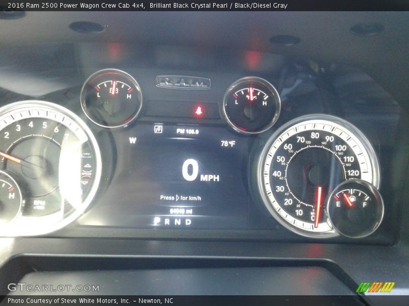 Brilliant Black Crystal Pearl / Black/Diesel Gray 2016 Ram 2500 Power Wagon Crew Cab 4x4