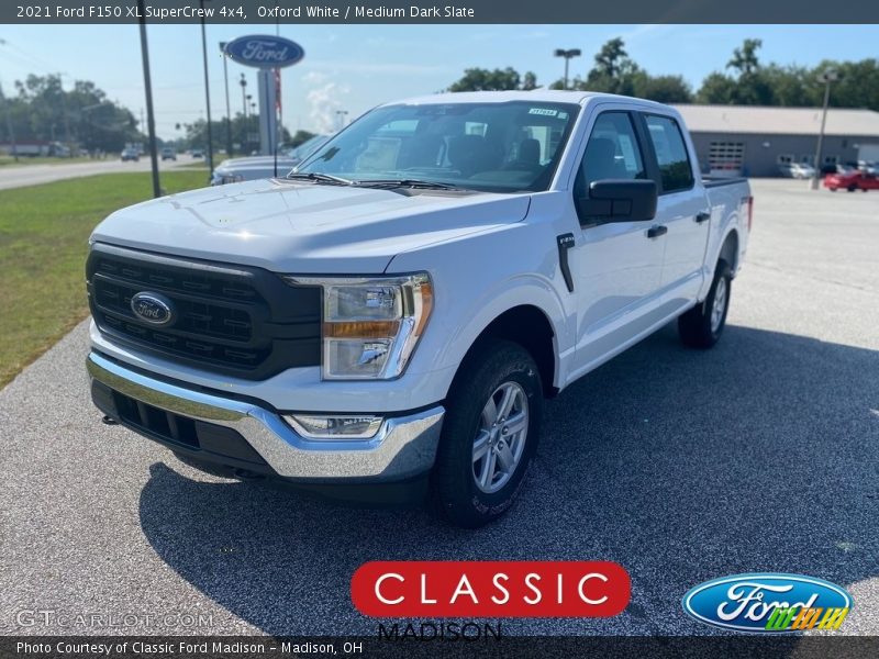 Oxford White / Medium Dark Slate 2021 Ford F150 XL SuperCrew 4x4